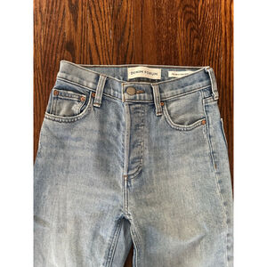 Aritzia Denim Forum Light Blue Straight Leg Jeans